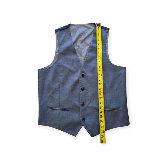 Alfani Slim Fit Tuxedo Suit Vest Mens Medium Blue - Picture 4 of 6